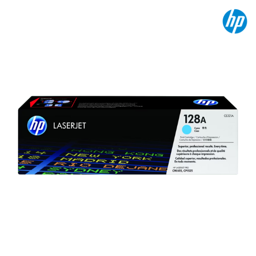 ตลับหมึกแท้ Toner Original Compatible HP CE321A Cyan, 128A